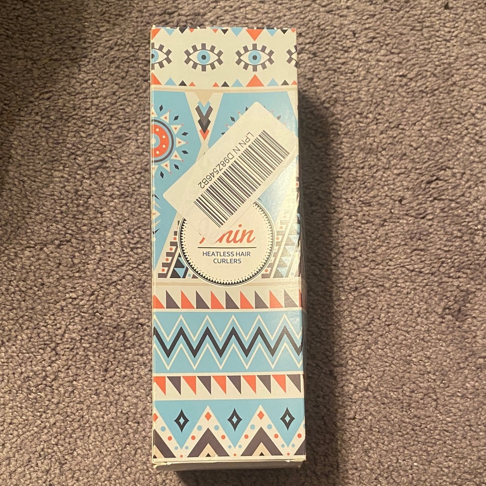 Blue Satin Heatless Hair Curlers